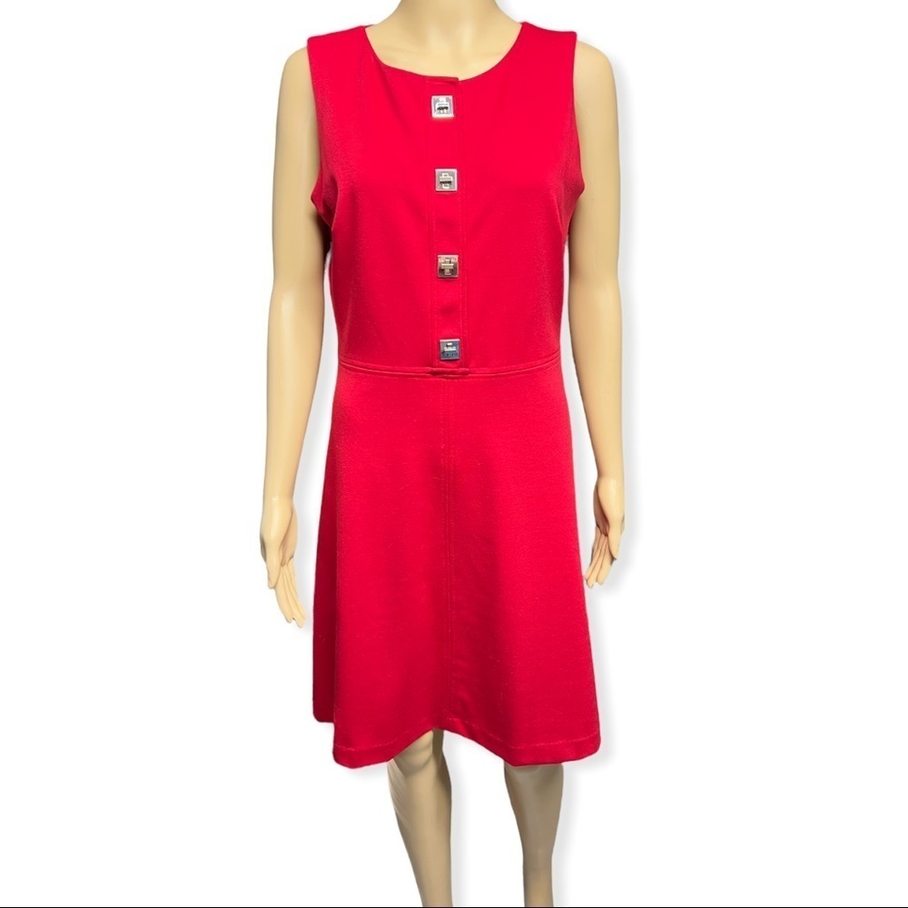 Tommy Hilfiger Turn key Sleeveless Red Dress Size 8